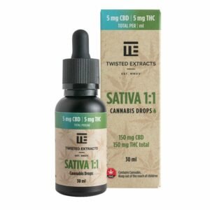 Twisted Extracts Oil Drops - Sativa 1:1 Orange Flavoured