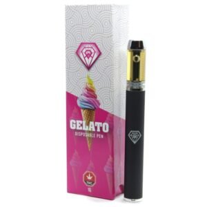 Gelato (Indica Dominant Hybrid) - Diamond Extracts Distillate Disposable Pen 1 Gram