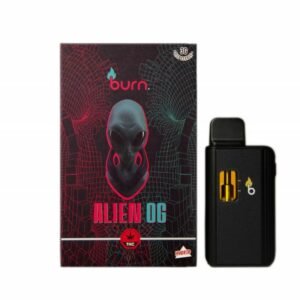 Burn Disposable Vapes – Alien OG (Indica Dominant Hybrid) (3 Gram)