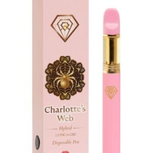 Charlotte’S Web 1:3/THC:CBD (Indica Dominant Hybrid) - Diamond Extracts Distillate Disposable Pen 1 Gram ***Limited Edition***