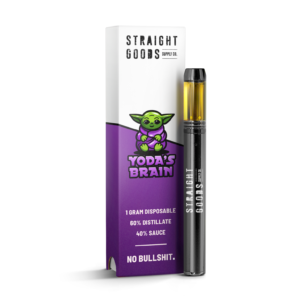 Straight Goods Terp Sauce Rechargeable Disposable Pen – Yoda’S Brain (Indica) (1G)