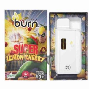 Burn Disposable Vapes – Super Lemon Cherry (Hybrid) (2 Gram)