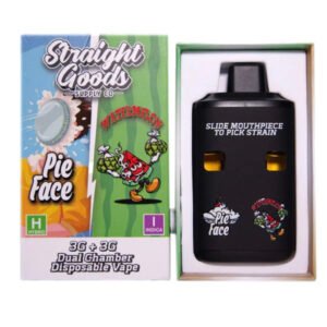 Straight Goods Dual Chamber Vape - Pie Face (Hybrid) Watermelon (Indica Dominant Hybrid) (3 Grams 3 Grams)