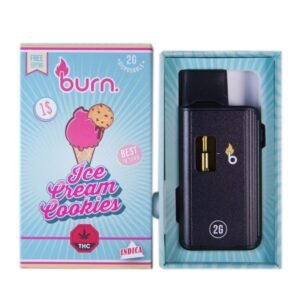 Burn Disposable Vapes – Ice Cream Cookies (Indica) (2Ml)