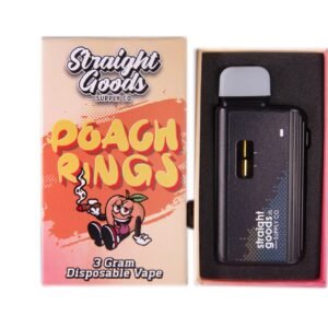Straight Goods 3 Gram Disposables – Peach Rings (Hybrid)