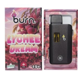 Burn Disposable Vapes – Lychee Dream (Hybrid) (3 Gram)