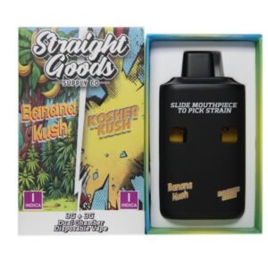 Straight Goods Dual Chamber Vape – Banana Kush Kosher Kush (3 Grams 3 Grams)