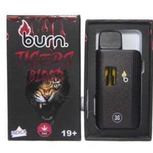 Burn Disposable Vapes – Tiger Blood (Indica) (3 Gram)
