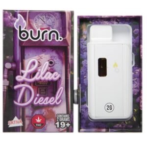 Burn Disposable Vapes - Lilac Diesel (Sativa) (2 Gram)