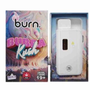Burn Disposable Vapes - Bubba Kush (Hybrid) (2 Gram)