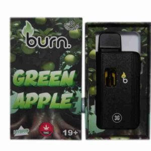 Burn Disposable Vapes – Green Apple (Hybrid) (3 Gram)
