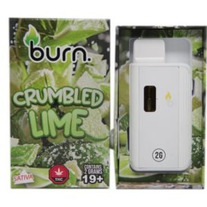 Burn Disposable Vapes - Crumbled Lime (Hybrid) (2 Gram)