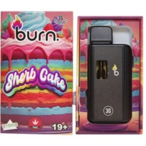 Burn Disposable Vapes - Sherb Cake (Hybrid) (3 Gram)