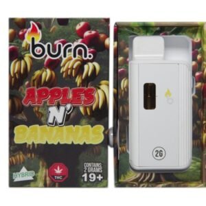 Burn Disposable Vapes - Apples N Banana (Hybrid) (2 Gram)