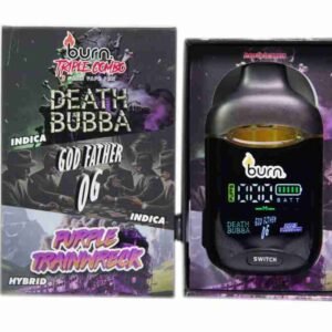 Burn Triple Combo - Death Bubba + Godfather OG + Purple Trainwreck (3 Gram)