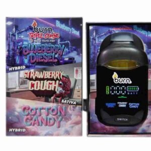 Burn Triple Combo - Blueberry Diesel + Strawberry Cough + Cotton Candy (3 Gram)