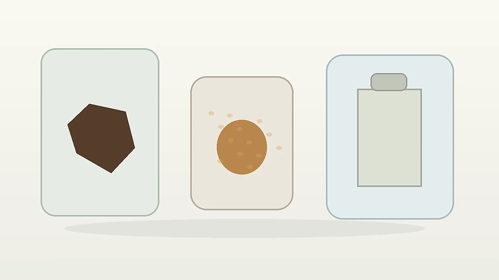 Unbranded concentrate jars and a compact hash piece arranged as related product formats