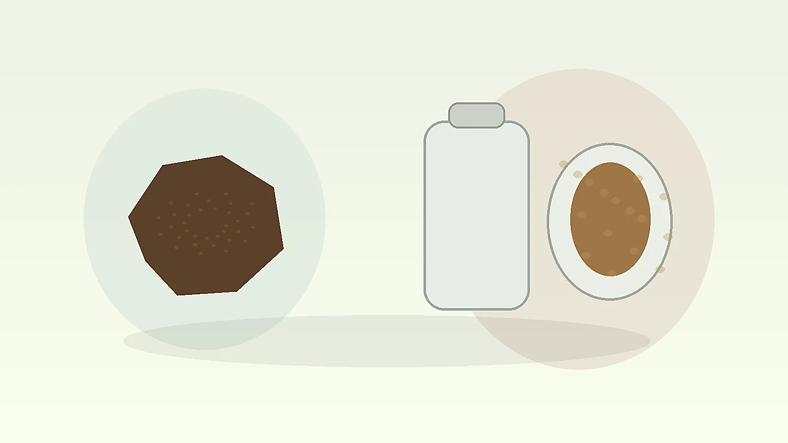 Neutral hash piece beside unbranded concentrate jars on a clean product-comparison surface